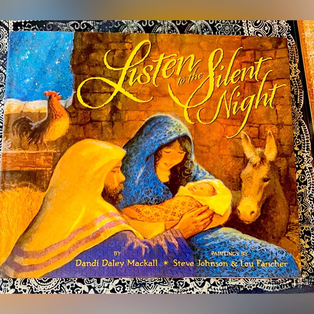 Beautiful Listen to the Silent Night hardback book- NEW